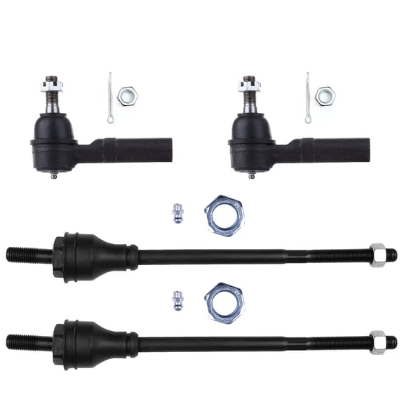 ECCPP 4PCS Front Suspension Kit for 2003-2019 for Chevy Express 3500 2003-2019 for GMC Savana 2500 Outer Tie Rod End Inner Tie Rod End
