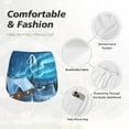 thumbnail image 6 of Lsque Mountain Cottage In Snow Printed Women's Running Shorts with Liner Pockets,Elastic Quick Dry Workout Athletic Gym Yoga Shorts,Womens High Waist Shorts-XX-Large, 6 of 9
