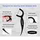 thumbnail image 2 of Disposable smooth bamboo charcoal dental floss stick dental floss pick 50 pieces box barrel ultra-fine plastic toothpick, 2 of 4