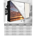thumbnail image 7 of Outdoor TV Cover 30 to 32 Inch Weatherproof, Black Farmhouse Stripes Waterproof TV Screen Protector for Outside Decor with Zipper and Pocket 30"L x 19"H&nbsp; , Modern Minimalist Beige, 7 of 7