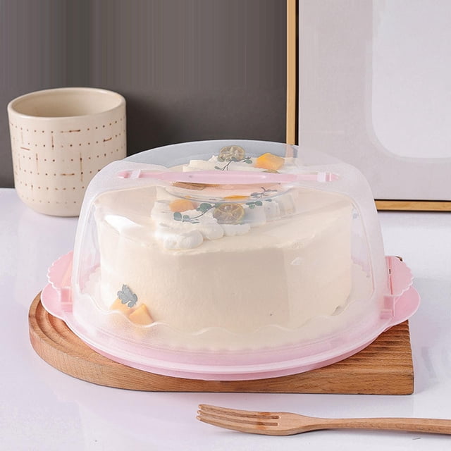 Portador de pasteles con asa, bandeja para servir, soporte para pasteles, cubierta redonda para pasteles, magdalenas, tartas, , postres, para , 8 pulgadas SOLEDAD Portador de pastel