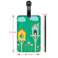 thumbnail image 2 of Bird Houses in the Rain - Luggage ID Tags / Suitcase Identification Cards - Set of 2, 2 of 5