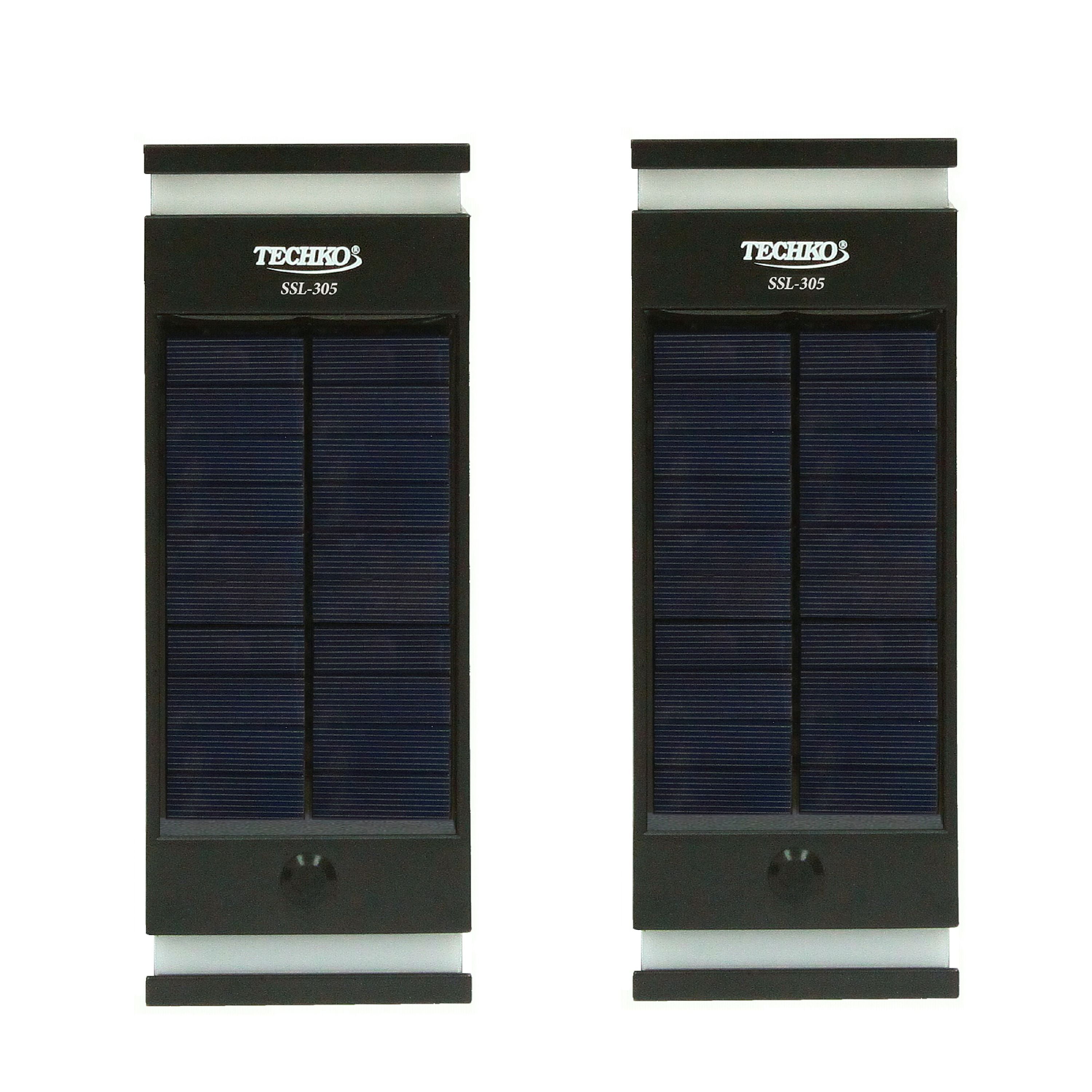 Techko Solar Wall Lights Dual Direction 2 Pack