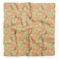 thumbnail image 1 of Bimba Orange Robin Watercolor Pure Silk Printed Head Bandanas Summer Neck Wrap Scarf 40 x 80 Inches, 1 of 6