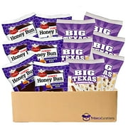 Big Texas Cinnamon Roll & Jumbo Chocolate Iced Honey Bun Combo | 12 Pack