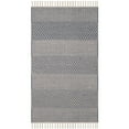 thumbnail image 6 of SAFAVIEH Montauk Karlene Geometric Striped Cotton Area Rug, Ivory/Navy, 6' x 6' Round, 6 of 7