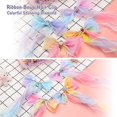 thumbnail image 5 of Little World Hair Clips for Girls, 6 Pcs Rainbow Hair Extensions, Unicorn Hair Clips for Girls Toddler Kids Ponytails, Hand-made Cute Glitter Hair Accessories, 5 of 10