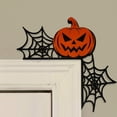 thumbnail image 6 of Halloween door corner wooden pumpkin, black cat themed Halloween decoration, 6 of 8