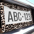 thumbnail image 6 of 1 Pcs Leopard print License Plate Frame,License Plate Cover for Car Decorative Parts,Aluminum License Plate Bracket Holder Rust-Proof for US Standard Car, 6 of 8