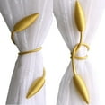 thumbnail image 1 of Valea Home 2-Pack Creative Curtain Tiebacks Random Modelling Curtain Holdbacks Eelicate Simple Type, Gold, 1 of 8