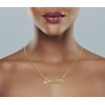 thumbnail image 4 of 14K Gold  Plain Gold Name Plate Necklace | Style #32, 4 of 4