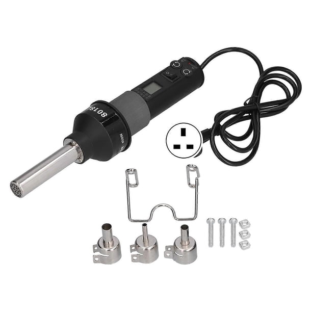 Portable Hot Air Gun Electronic Adjustable Temperature Controlled Heat Guns for WeldingUK Plug 250V