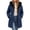 Dark Blue, variant on Horkkom Puffer Jacket Womens Zip Up Fleece Hooded Jackets Warm Long Winter Coats with Pockets L, Gifts for Women