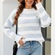 thumbnail image 5 of Puntoco Suéter Mujer Moda Cálido Cuello Alto Punto Suelto Jersey Suéter Navidad Liquidación Puntoco Puntoco-2792, 5 of 7