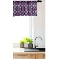 thumbnail image 2 of Ambesonne Folk Window Valance, Violet Tones Rhombuses Design, 42" x 12", Purple and Multicolor, 2 of 2