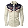 thumbnail image 3 of FYDUU Boy's Western Cowboy Shirt Printed Long Sleeve Shirts Vintage Casual Button Down Dress Shirts Festival Tops For Kids Regular Fit Blouses 8-9 Years, 3 of 3
