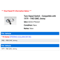 thumbnail image 2 of Turn Signal Switch - Compatible with 1979 - 1983 GMC Jimmy 1980 1981 1982, 2 of 2
