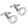 thumbnail image 1 of BodyJ4You 2PC Cufflinks Personalized Initials Letter O Men's Button Shirt Business Gift, 1 of 6