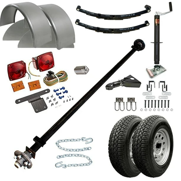 3500 lb Dexter Single Axle Trailer Parts Kit 3.5K Capacity