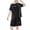 Black, variant on Riecok Sports Short Sets Girls Short Sleeve T Shirt Shorts Summer 2 Piece Tracksuits Casual Sportwear Sets