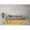 thumbnail image 3 of Ahgly Company Indoor Rectangle Abstract Yellow Modern Area Rugs, 8' x 10', 3 of 4