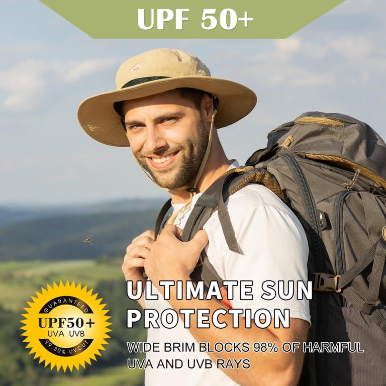 TOP-EX Wide Brim Sun Hat Unisex UPF 50 Waterproof Adjustable  display picture 2