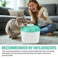 thumbnail image 5 of Cat Water Fountain, 2L/67oz Indoor Ultra Quiet Pet Water Dispenser, Pet Fountain Automatic Water Dispenser for Cats and Dogs, with Filter, 5 of 8