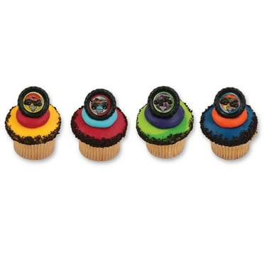 1 4 Sheet Monster Jam Truck Edible Frosting Cake Topper Image Walmart Com