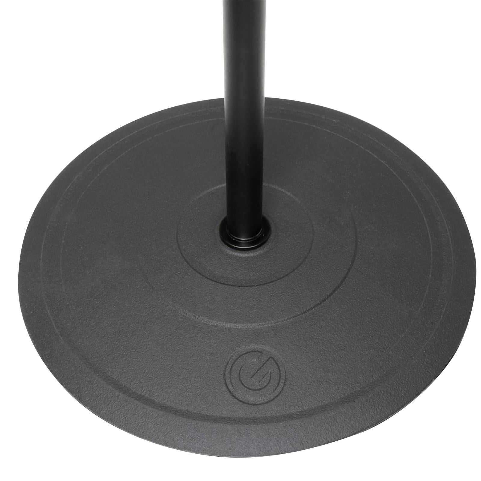 Gravity GMS23 Black Round Base Microphone Stands with Retractable Crowd Barrier Cassettes Four Package