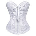 thumbnail image 2 of JFGHDG Bustier Corset Women Corset Gothic Corset Top Strapless Corset Top Bustier Corset Top Corset Halter Top Corset Shapewear White S, 2 of 7