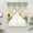 Yellow Green, variant on Sunflowers Swag Valances for Windows, Kitchen Curtains 36 Inch Length 2 Panels Set, Floral Green Leaves Bees Watercolor Short Curtains for Small Windows Rod Pocket Cafe Curtains Drapes 28"x36"