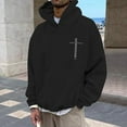 thumbnail image 3 of Christian Jesus Saves Hoodies for Men Inspirational Religious Faith Sweatshirts Vintage Bible Verse Graphic Pullovers, 3 of 6
