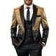 thumbnail image 1 of Ceisia Men's Slim Sequin-Gradient Notched-Lapel Single-Breasted Performance Polyester Blazer Gift, 1 of 4