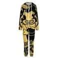thumbnail image 4 of Bendy And The Ink Machine Unisex Onesie Pajamas Zipper Jumpsuit Hooded One Piece Sleepwear for Family Mens Womens, 4 of 8