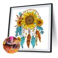 thumbnail image 2 of Pintura de diamante 5D DIY Kit de taladro en forma especial parcial Decoración de girasol (YXC658) FLhrweasw Nuevo, 2 of 9