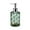 Green, variant on Glass Soap Dispenser Pump Bottle 350ml Refillable Bathroom Kitchen Hand Wash Liquid Container with Rhombus Texture Design