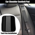 thumbnail image 2 of 2 Pcs Car Seat Belt Protector Pads Shoulder Strap Seatbelt Soft Comfort Covers Universal WhiteWhite, 2 of 7
