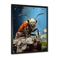 thumbnail image 5 of Designart "Concrete Ant Urban Explorer I" Animals Ant Picture Framed Wall Art Living Room, 5 of 5