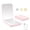 Pink, variant on Rechargeable Pocket Mirror, Double Sided 1X/3X Magnification Compact Vanity Mirror, 3 Color Lights, Dimmable, Small Portable Wallet Mirror, Lighted Travel Mirror for Women Gifts, Black
