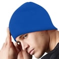 thumbnail image 2 of Beechfield Plain Basic Knitted Winter Beanie Hat, 2 of 3