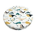 thumbnail image 1 of Balery Cute Whale Fundas de asiento para taburete de bar redondo de tela de terciopelo ajustables que protegen de arañazos y manchas para sillas de 14 a 17 pulgadas.-12 inch, 1 of 7