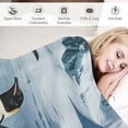 thumbnail image 3 of Fenyluxe Penguin Throw Blankets Soft Warm Comfortable Throws for Couch Flannel Fluffy Blanket Bed Throw for Bedroom Couch Travel Kids Bedroom Accessories 40x50in, 3 of 6