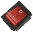 thumbnail image 2 of 2X Red Light 4 Pin DPST ON/OFF Snap in Rocker Switch 15A/250V 20A/125V AC 28x22mm,2 x Rocker Switch,Black& Red, 2 of 8