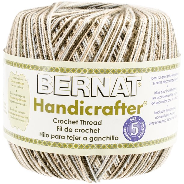 Bernat Handicrafter Size 5 Café Mocha Crochet Thread, 371 Yd. Walmart