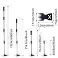 thumbnail image 3 of SXcggal W Eed Puller 2 In 1 Manual W Eed Remover Tool With Long Detachable Handle Heavy Duty Rake And Garden Hoe Black Practical Basic Trim Tool For Garden, 3 of 4