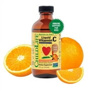 CHILDLIFE ESSENTIALS Liquid Vitamin .. C - Immune Support, .. Vitamin C Liquid, All-Natural, .. Gluten-Free, Allergen Free, Non-GMO, .. High in Antioxidants - .. Orange Flavor, 4 Ounce .. Bottle