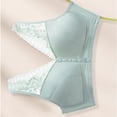 thumbnail image 6 of SMihono Bras for Older Women,Front Closure Push up Bra,No Underwire Front Closure Comfort Senior Bra Everyday Bras Green 38, 6 of 8