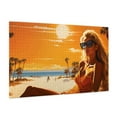 thumbnail image 2 of 1000 PCS Sunset Beach Vacation Puzzles For Adults 1000 Pieces,Stunningly Vibrant Colors,Challenging Brain Exercise,Unique Artwork For Adults,Wooden Jigsaw,Home Wall Decor, 2 of 6