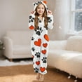 thumbnail image 1 of Cowsor Combinaison Pyjama à Capuche Tendance pour Filles - Manches Longues Doublées en Molleton, Matière Chaude et Douce, Design Décontracté pour Dormir et les Journées Paresseuses Automne Hiver, 1 of 6