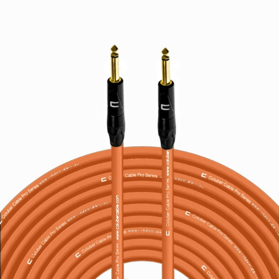Coluber Cable Male to Male TS 1/4 Cable Pro Audio and Guitar Cord